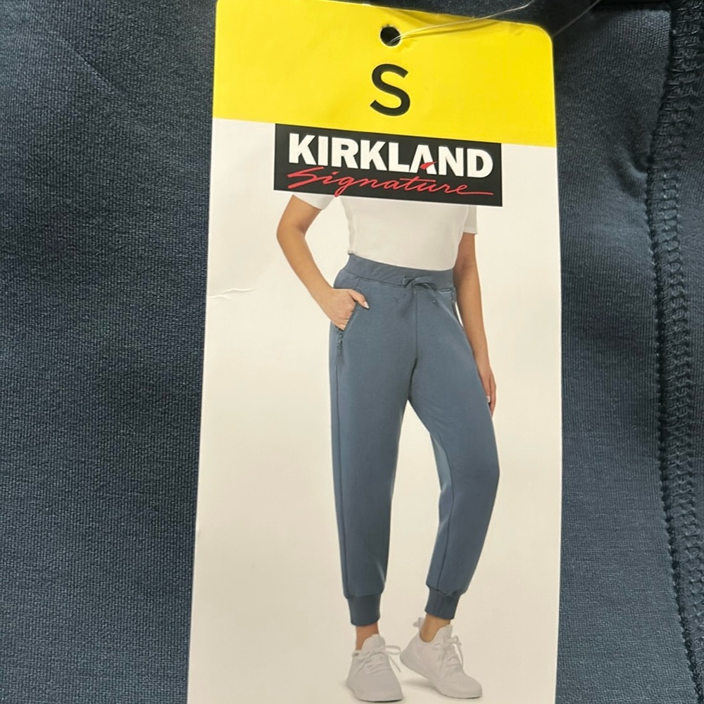 Kirkland Signature Ladies Active Joggers Blue Size L NWT - Picture 4 of 8